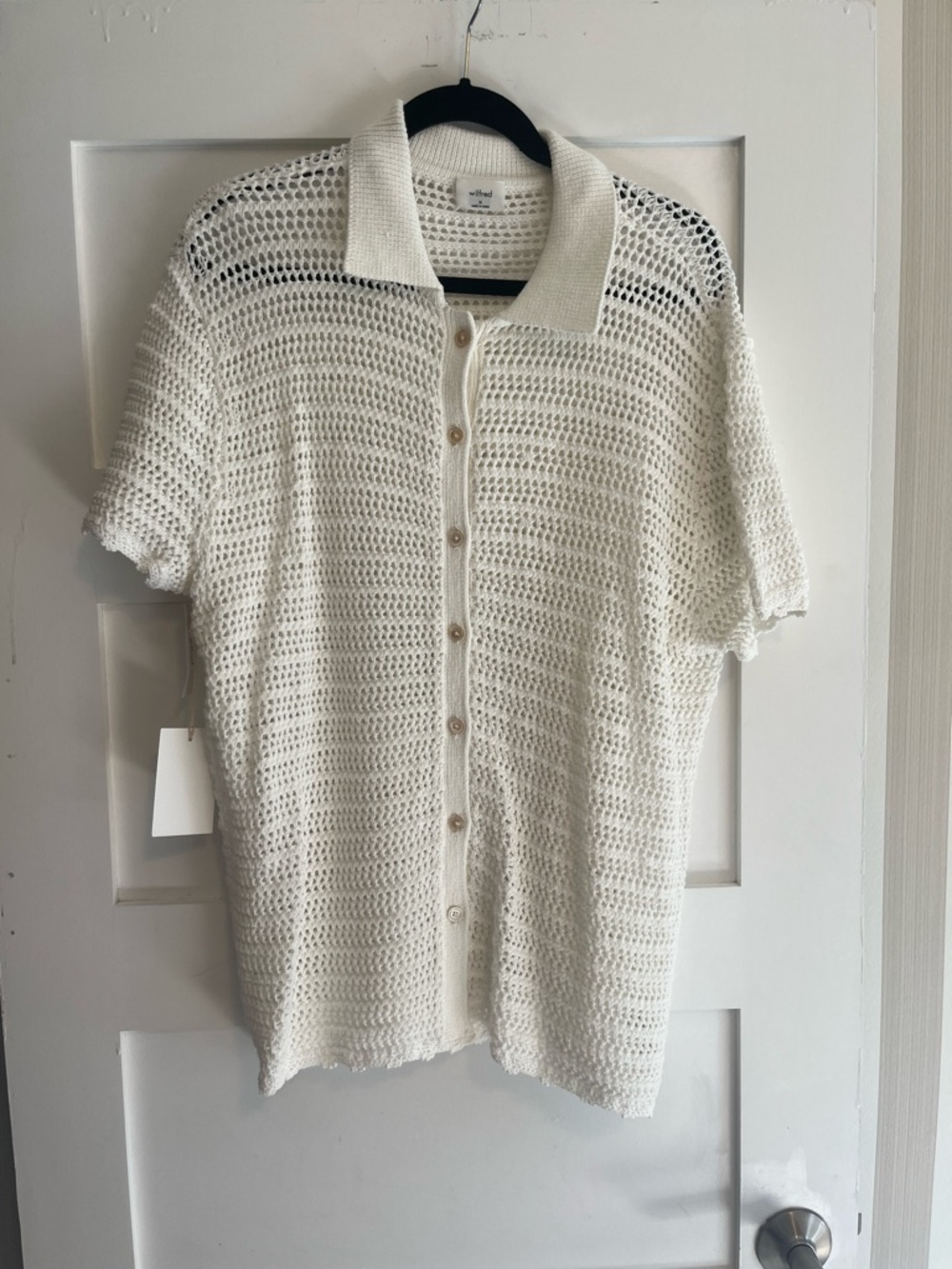 NWT Aritzia Crochet Button Down